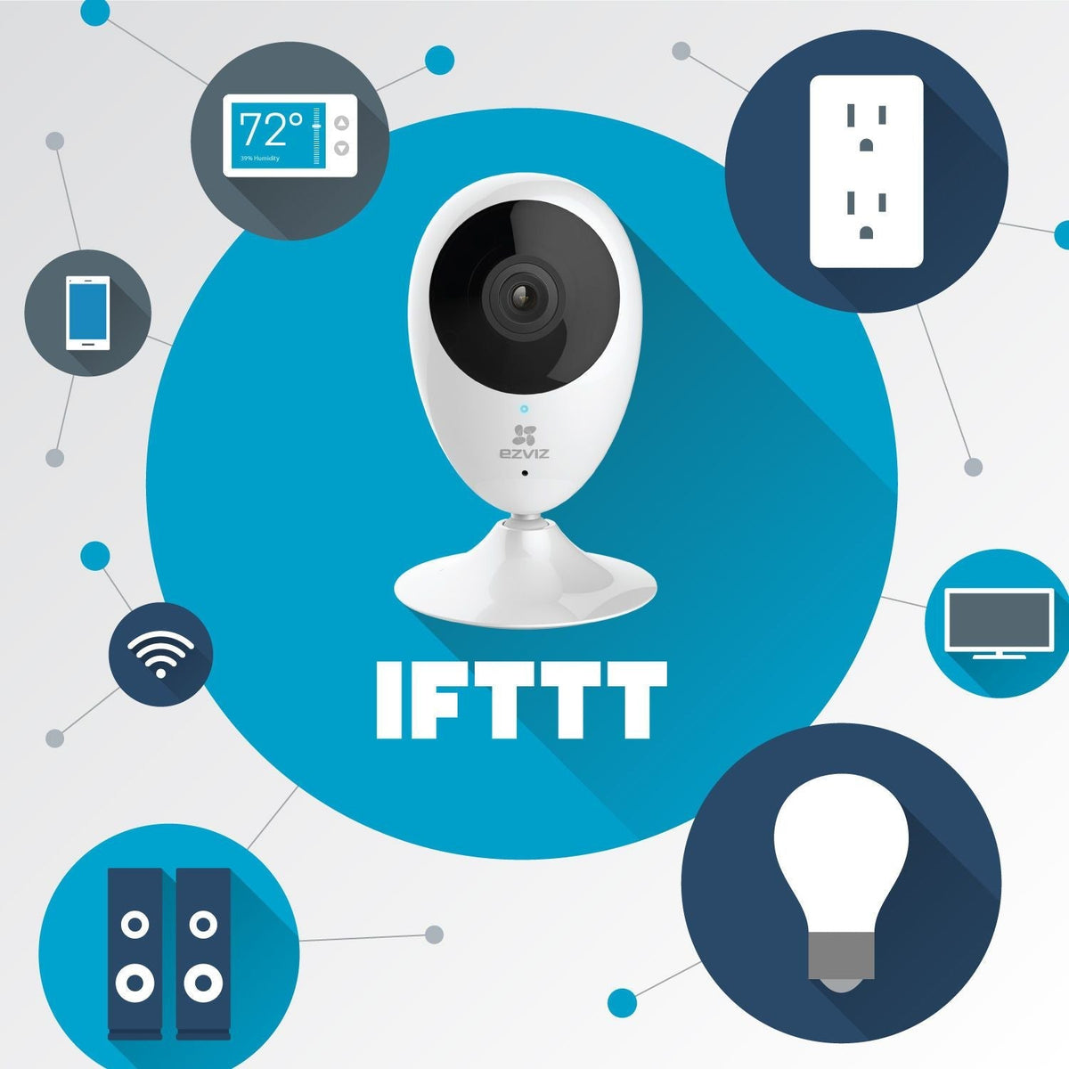 Mini O 720p HD Wi-Fi Smart Home Video Monitoring Security Surveillance Camera