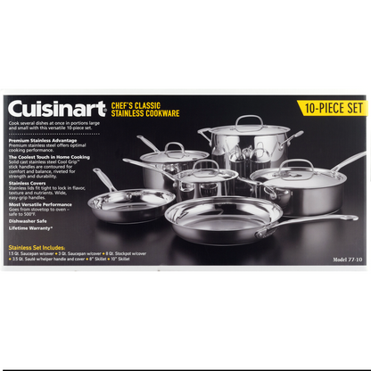 Cuisinart Chef's Classic Stainless Cookware - 10 Piece, 10.0 PIECE(S)