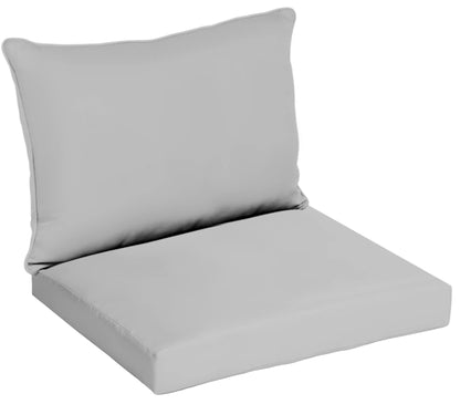 1,2 or 3 Seater Replacement Seat Cushion Pads for Keter Allibert California Rattan Outdoor Furniture | Water Resistant Rattan Patio Set Sofa Cushions Pads (3 Seater, Grey)