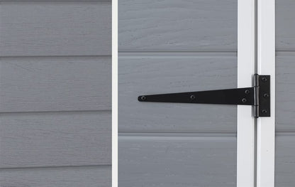 Keter Manor Outdoor Garden Storage Shed, Grey, 4 x 3 ft