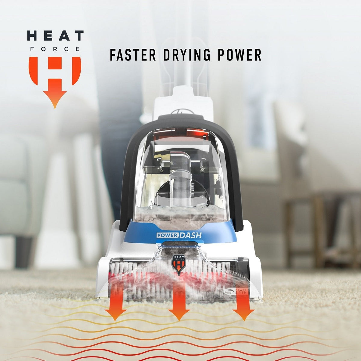Hoover Power Dash Pet Carpet Cleaner, FH50700