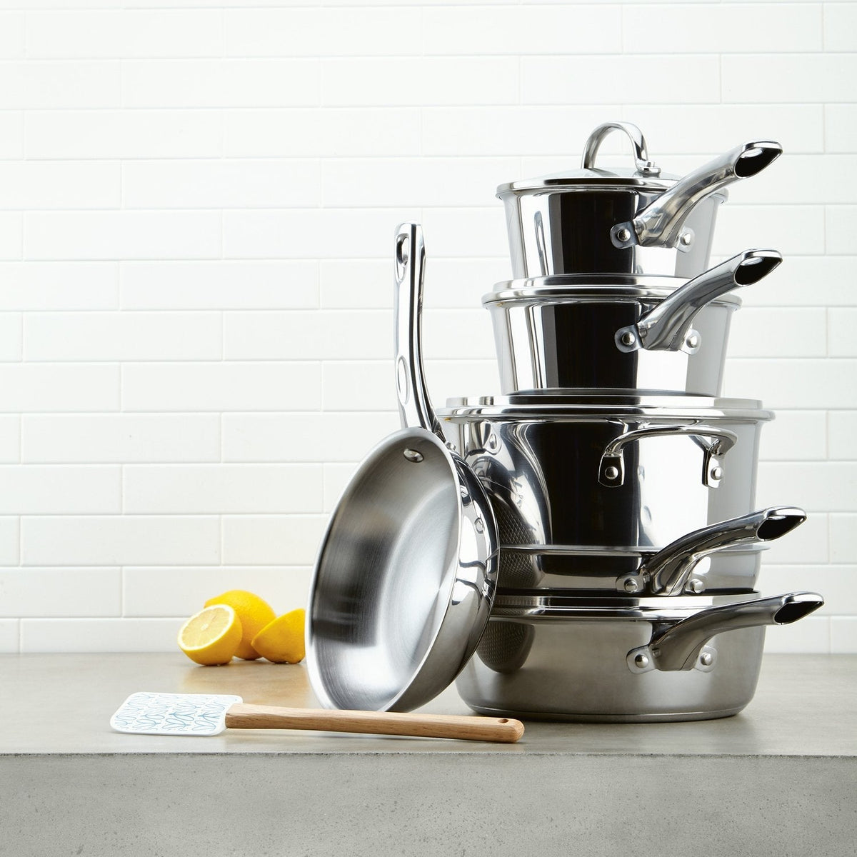 Ayesha Curry Stainless Steel Cookware Set, 11-Piece